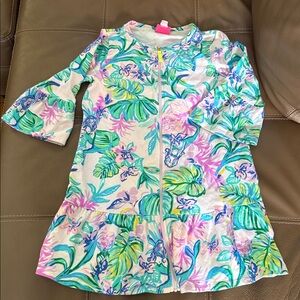 Lilly Pulitzer Girl Swimcover L 8-10 years